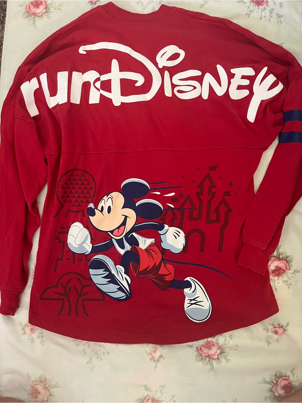 Disney Red Long Sleeve Mickey 'Every Mile Is Magic' Spirit Jersey - Picture 2 of 4